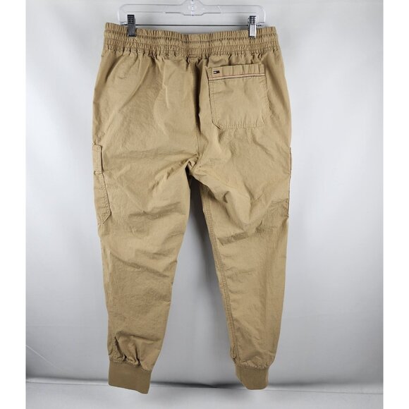 Tommy Hilfiger Pants Men Large Tan Tommy Jeans Vintage Y2K Cargo Joggers (32x28) - Picture 9 of 11